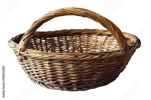 a close up of a basket