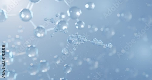 Wallpaper Mural Parathion rotating 3D model of insecticide, seamless looped video
 Torontodigital.ca