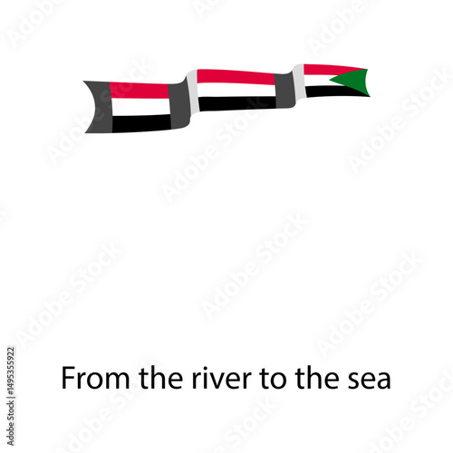 Palestine flag icon vector illustration