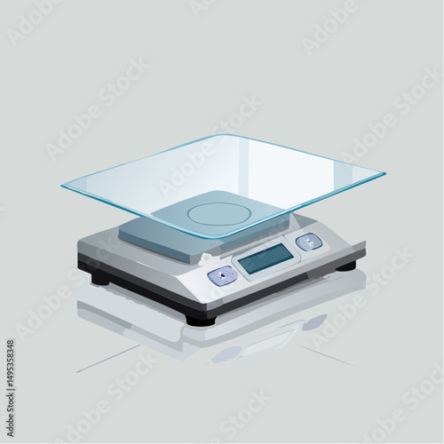 Modern Glass Top Kitchen Scale Precise Digital Weighing for Cooking and Baking