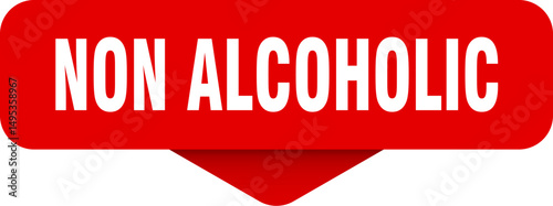 non alcoholic sticker. non alcoholic sign on transparent background