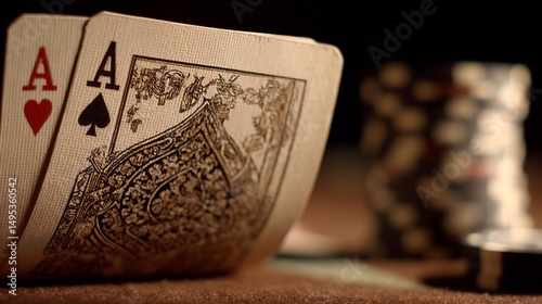 Poker fold card discard shallow focus cinematic close up muted color palette