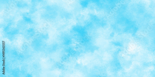 Abstract light Blue watercolor background. Colorful watercolor background with paper texture and stains. Aquarelle painted watercolor canvas for splash design. Artistic hand painted texture.