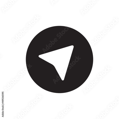 play icon on metal internet button