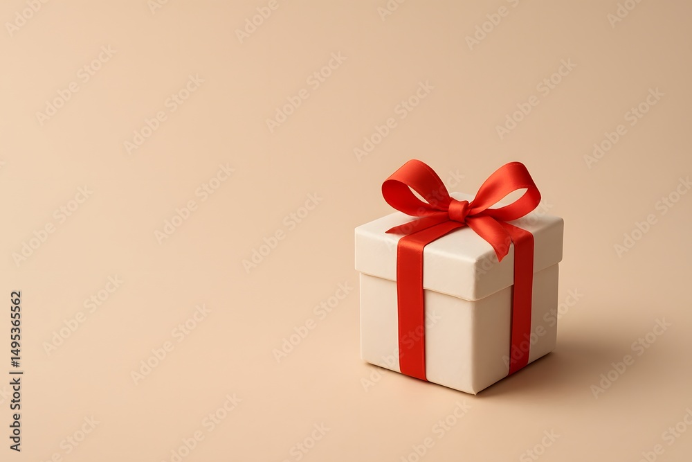 Fototapeta premium Geometric Pattern Gift Box with Tassel