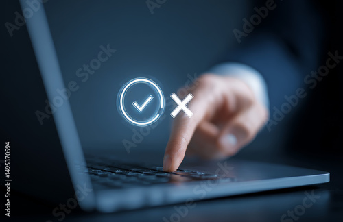 The concept of decision-making is that a person makes a choice between right and wrong
