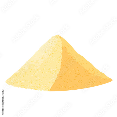 My Simple flat 2D icon, semolina powder isolated on a white background, vector, vector, flat design, animation design, simple flat 2D icon, minimalist design, vector design, eps