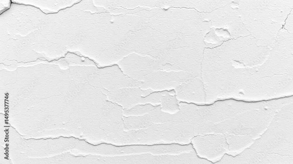 Fototapeta premium High-resolution monochrome texture of cracked plaster wall surface background