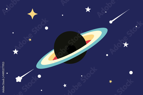 rocket in space
