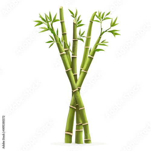 My very Simple flat 2D icon, bamboo shoots isolated on a white background, vector, flat design, animation design, simple flat 2D icon, minimalist design, vector design, eps