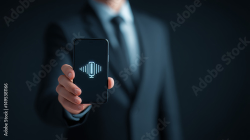 or voice recording, the man used a mobile phone with a recording application