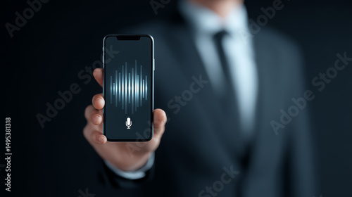 or voice recording, the man used a mobile phone with a recording application