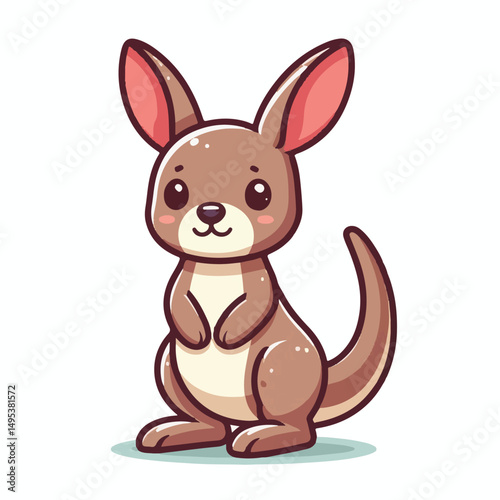 australia, kangaroo, animal, australian, wildlife, mammal, nature, marsupial, cute, wild, pouch, baby, brown, joey, illustration, aussie, fauna, wallaby, vector, wilderness, outback, native, isolated,