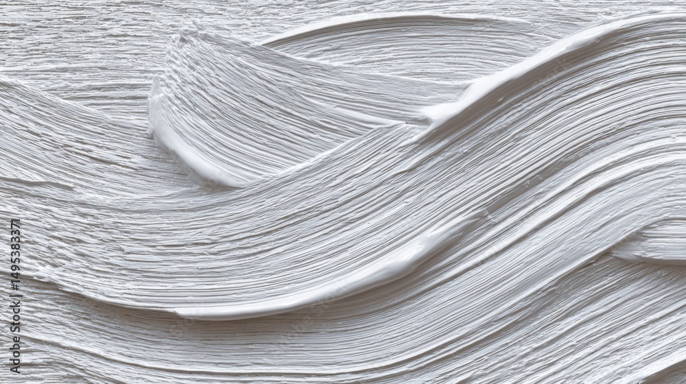 Fototapeta premium Abstract White Paint Strokes Texture