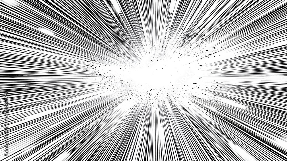 Fototapeta premium abstract Background of comic book action lines