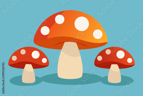 vector illustration of a mushroom