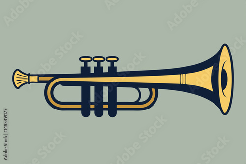 trumpet vector illustration