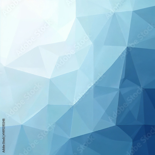 Blue Abstract Geometric Triangle Background with Canvas Texture – Modern Minimalist Polygonal Design Wallpaper