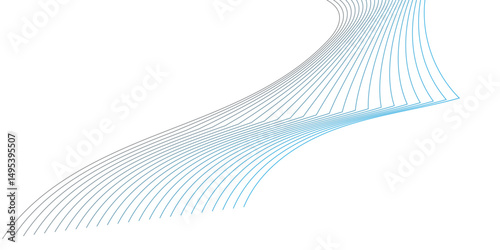 abstract wave pattern with soft gradients of light blue fading into white, giving a sense of calm motion and fluidity. The design should have a modern, minimalistic aesthetic suitable for a technology