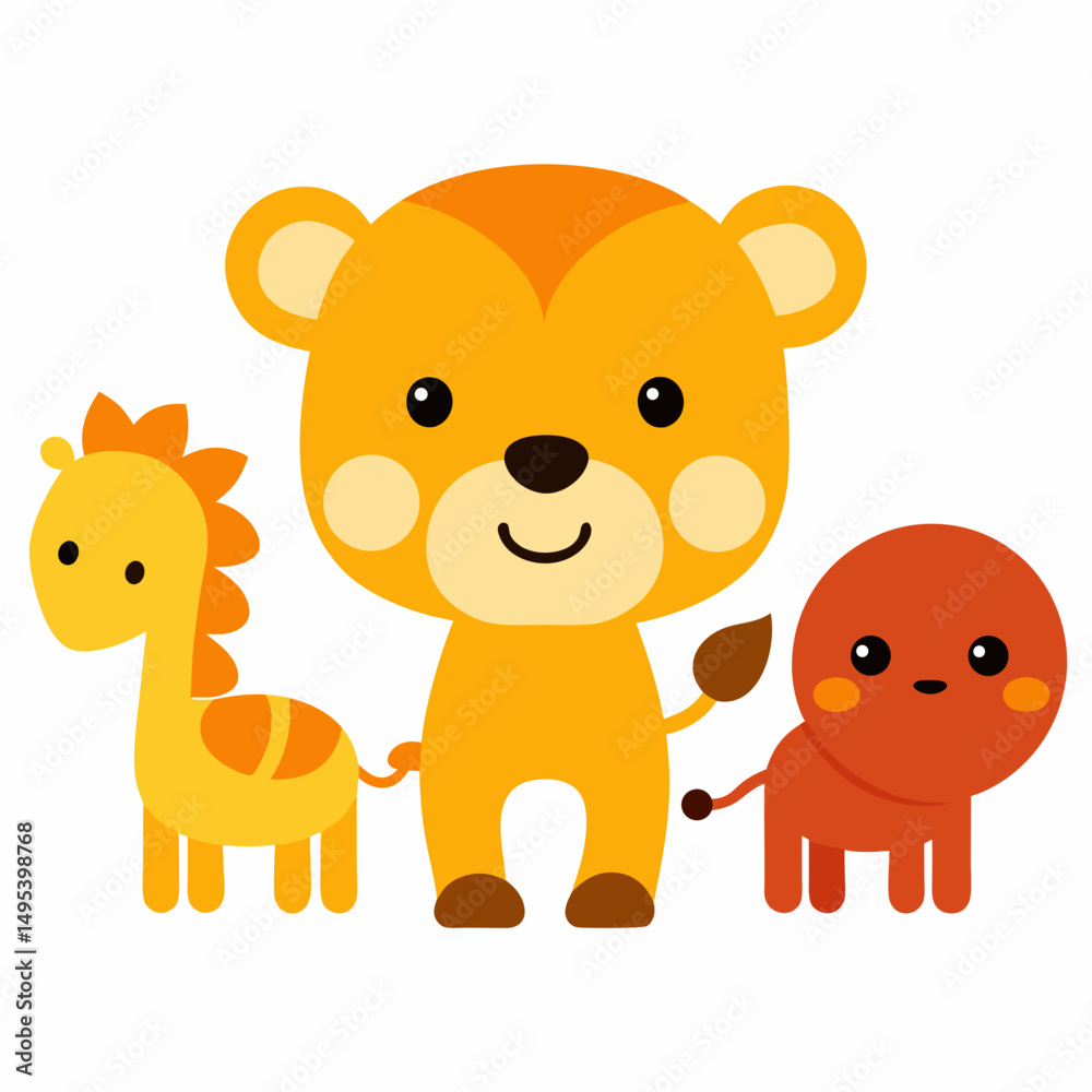 Obraz premium set of animals