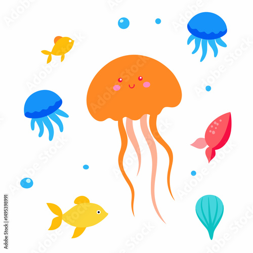 jellyfish in the sea