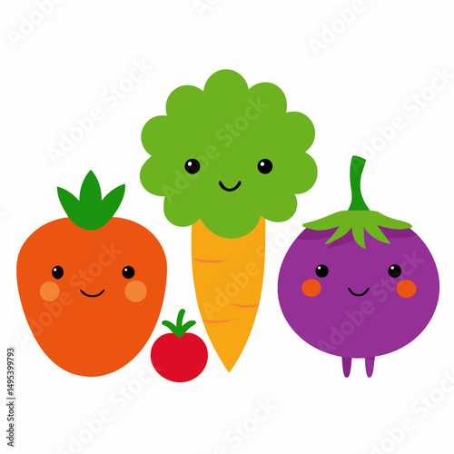 funny fruit cartoon