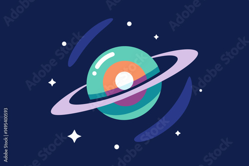rocket and moon
