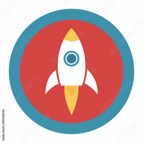 space rocket vector illustration
