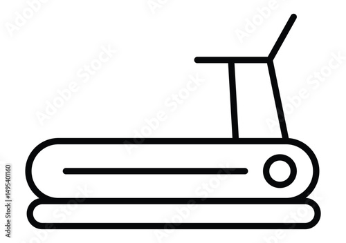 Treadmill icon set. Treadmill icon logo set
