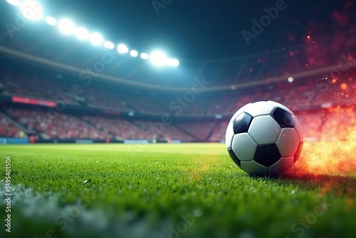 Fast-paced game action, ball in motion, blurred background, rush, lively