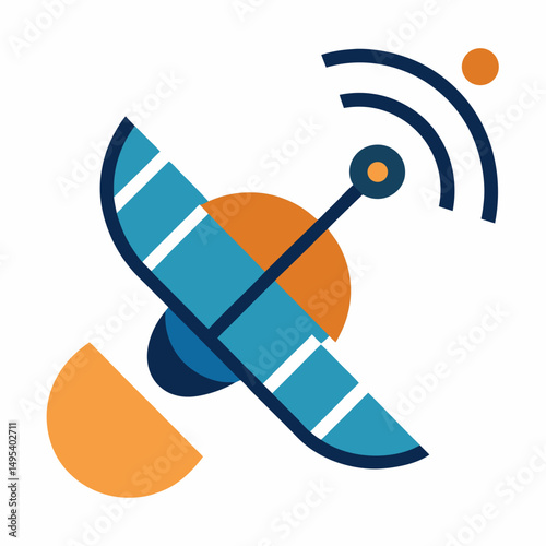 vector illustration of hockey stick