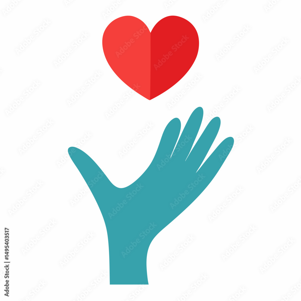 Obraz premium hands holding heart