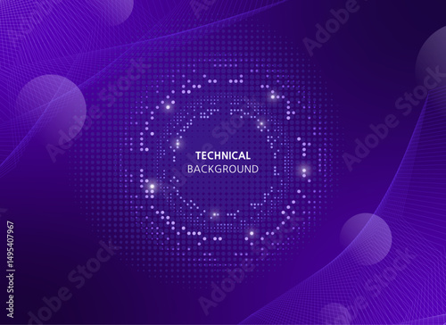 Futuristic Digital Technology Background_기술 배경