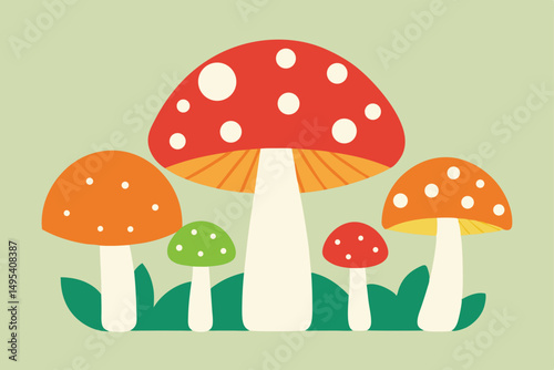 fly agaric mushrooms