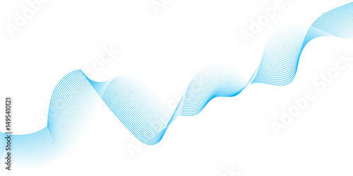 abstract wave pattern with soft gradients of light blue fading into white, giving a sense of calm motion and fluidity. The design should have a modern, minimalistic aesthetic suitable for a technology