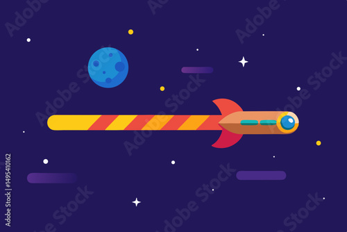 rocket in space