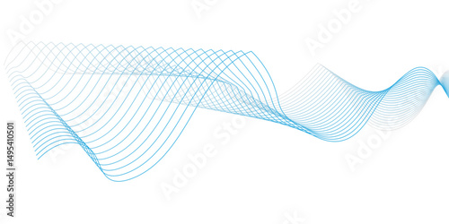abstract wave pattern with soft gradients of light blue fading into white, giving a sense of calm motion and fluidity. The design should have a modern, minimalistic aesthetic suitable for a technology