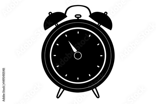 alarm clock on white background