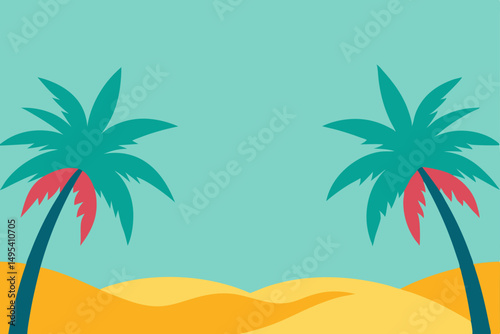 palm trees on the beach