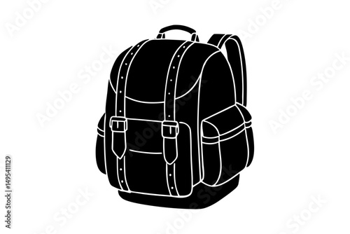 bag on a white