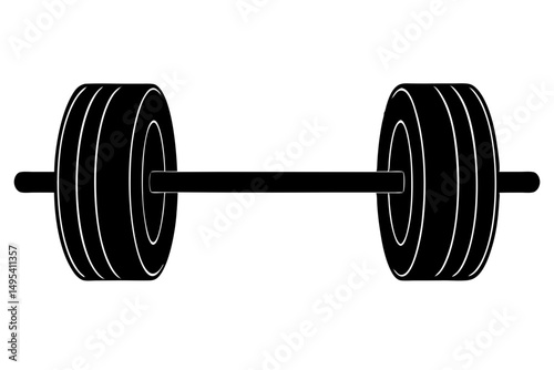 dumbbell isolated on white