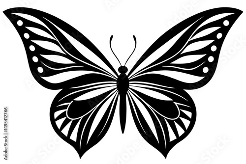 black butterfly tattoo