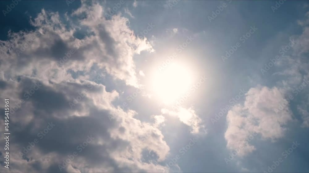 Cloudy weather timelapse showcasing changing skies and sunlight patterns