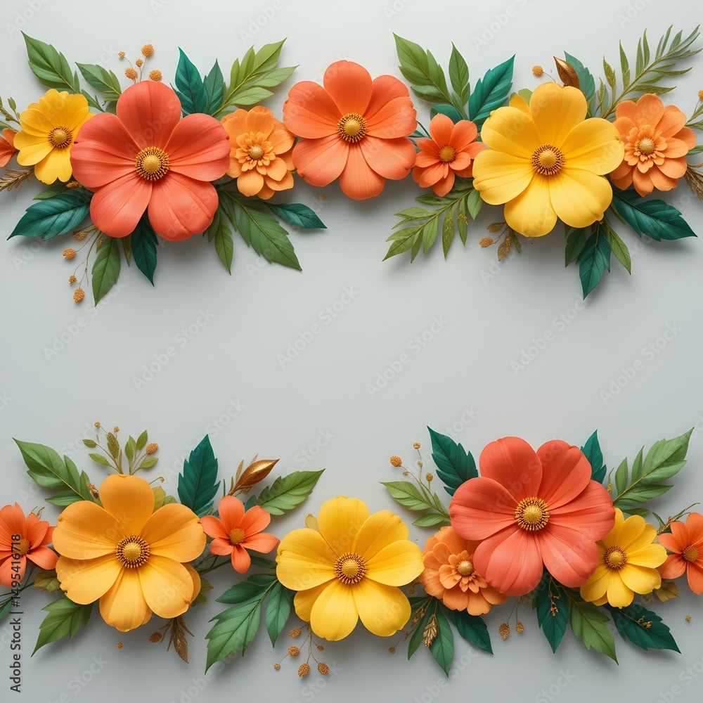 Obraz premium 3D Beautiful flowers