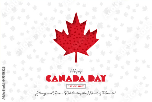 Embracing the Spirit of Canada, A Joyful Celebration of Canada Day on July 1st with Vibrant Maple Leaf Designs and Heartfelt Pride.