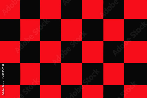 red and white checkered background