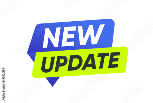 New Update Banner Label Design Template	