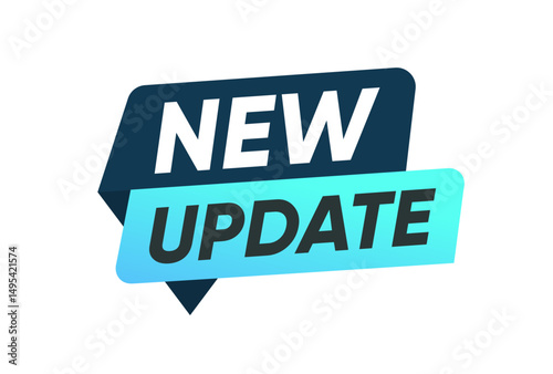 New Update Banner Label Design Template