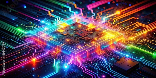 Vibrant Circuit Board A Colorful Exploration of Technology and Innovation