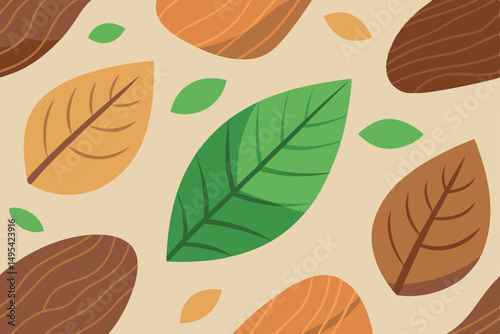 autumn leaves seamless pattern